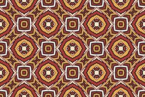 Bukhara pattern Seamless Bandana print silk Motif embroidery, Ikat embroidery Design for Print tie dyeing pillowcase sambal puri kurti mughal architecture vector