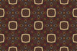 Bukhara pattern Seamless Scandinavian pattern Motif embroidery, Ikat embroidery Design for Print tie dyeing pillowcase sambal puri kurti mughal architecture vector