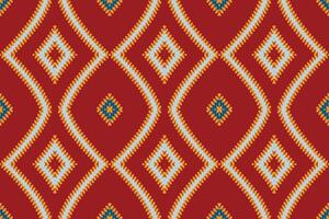 Tissue Dupatta Seamless Native American, Motif embroidery, Ikat embroidery Design for Print scarf hijab pattern kerchief ikat Silk kurti model mughal patterns vector