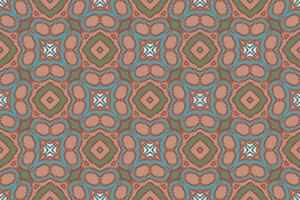 Fashion pattern Seamless Mughal architecture Motif embroidery, Ikat embroidery Design for Print tapestry floral kimono repeat pattern lacing spanish motif vector