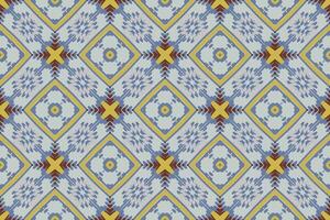 Peruvian pattern Seamless Bandana print silk Motif embroidery, Ikat embroidery Design for Print tie dyeing pillowcase sambal puri kurti mughal architecture vector