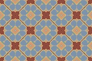 peruano modelo sin costura Mughal arquitectura motivo bordado, ikat bordado diseño para impresión indígena Arte aborigen Arte modelo floral curti Mughal frontera vector