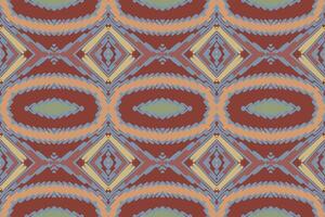 Anarkali frock design Seamless Bandana print silk Motif embroidery, Ikat embroidery Design for Print indonesian batik motif embroidery native american kurta mughal design vector