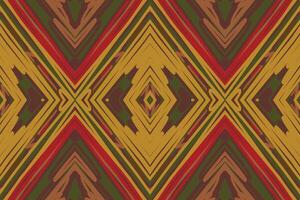 Kurta Pattern Seamless Mughal architecture Motif embroidery, Ikat embroidery Design for Print pattern vintage flower folk navajo patchwork pattern vector