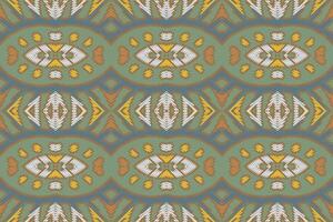 Plazo pattern Seamless Bandana print silk Motif embroidery, Ikat embroidery Design for Print tie dyeing pillowcase sambal puri kurti mughal architecture vector