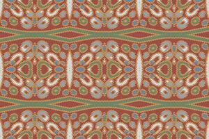 Plazo pattern Seamless Mughal architecture Motif embroidery, Ikat embroidery Design for Print pattern vintage flower folk navajo patchwork pattern vector