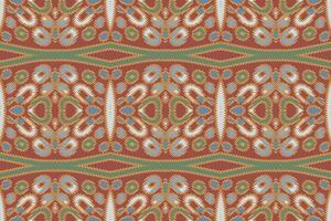 plazo modelo sin costura Mughal arquitectura motivo bordado, ikat bordado diseño para impresión modelo Clásico flor gente navajo labor de retazos modelo vector