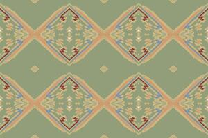 curti modelo sin costura Mughal arquitectura motivo bordado, ikat bordado diseño para impresión Corbata tintura funda de almohada sambal puri curti Mughal arquitectura vector