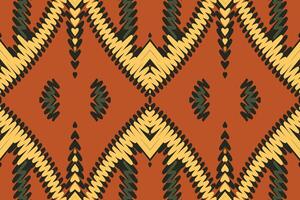 motivo folklore modelo sin costura nativo americano, motivo bordado, ikat bordado diseño para impresión textura tela sari sari alfombra. kurta patola sari vector