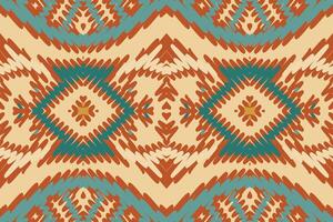 Nordic pattern Seamless Mughal architecture Motif embroidery, Ikat embroidery Design for Print tapestry floral kimono repeat pattern lacing spanish motif vector