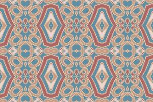 navajo modelo sin costura pañuelo impresión seda motivo bordado, ikat bordado diseño para impresión interminable arabesco paño dupatta chal pañuelo impresión seda kurta hombres vector