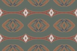 navajo modelo sin costura Mughal arquitectura motivo bordado, ikat bordado diseño para impresión interminable arabesco paño dupatta chal pañuelo impresión seda kurta hombres vector