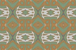 navajo modelo sin costura escandinavo modelo motivo bordado, ikat bordado diseño para impresión indígena Arte aborigen Arte modelo floral curti Mughal frontera vector