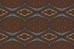 navajo modelo sin costura Mughal arquitectura motivo bordado, ikat bordado diseño para impresión indígena Arte aborigen Arte modelo floral curti Mughal frontera vector