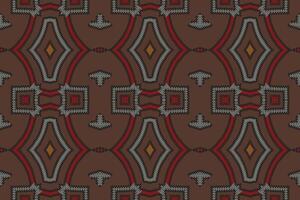 navajo modelo sin costura Mughal arquitectura motivo bordado, ikat bordado diseño para impresión figura tribal tinta en paño patola sari vector