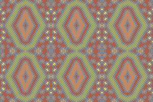 Baroque pattern Seamless Bandana print silk Motif embroidery, Ikat embroidery Design for Print tie dyeing pillowcase sambal puri kurti mughal architecture vector