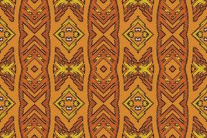 Tissue Dupatta Seamless Scandinavian pattern Motif embroidery, Ikat embroidery Design for Print Texture fabric saree sari carpet. kurta patola saree vector