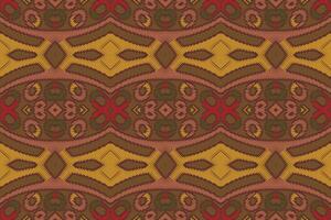 Tissue Dupatta Seamless Mughal architecture Motif embroidery, Ikat embroidery Design for Print scarf hijab pattern kerchief ikat Silk kurti model mughal patterns vector