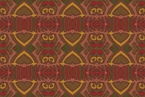 Tissue Dupatta Seamless Mughal architecture Motif embroidery, Ikat embroidery Design for Print indonesian batik motif embroidery native american kurta mughal design vector