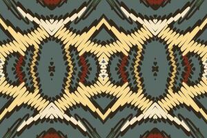 Salwar Pattern Seamless Native American, Motif embroidery, Ikat embroidery Design for Print Texture fabric saree sari carpet. kurta patola saree vector