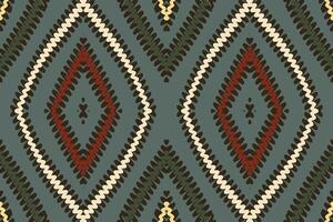 salwar modelo sin costura nativo americano, motivo bordado, ikat bordado diseño para impresión interminable arabesco paño dupatta chal pañuelo impresión seda kurta hombres vector