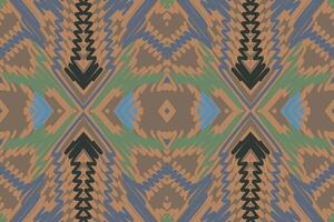 Salwar Pattern Seamless Mughal architecture Motif embroidery, Ikat embroidery Design for Print indonesian batik motif embroidery native american kurta mughal design vector