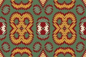 Pakistani dresses pattern Seamless Mughal architecture Motif embroidery, Ikat embroidery Design for Print pattern vintage flower folk navajo patchwork pattern vector