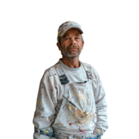 A Labor construction worker, isolated on transparent background png