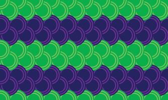 Green and Dark Blue Coin Background Pattern Motif. Seamless Design. Premium Oriental Geometric Texture with Modern Vintage Flair. Wave Pattern. vector