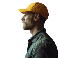 A Labor construction worker, isolated on transparent background png