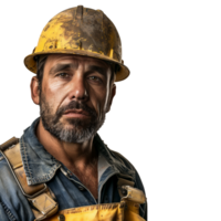 A Labor construction worker, isolated on transparent background png