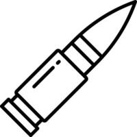 bullet outline illustration vector