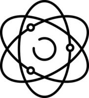 Molecule outline illustration vector