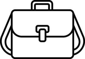 bag outline illustration vector