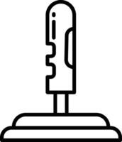 joystick outline illustration vector