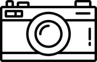 camera outline illustration vector