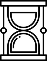 reloj de arena contorno ilustración vector