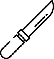 Knife outline illustration vector