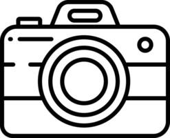 Camera outline illustration vector