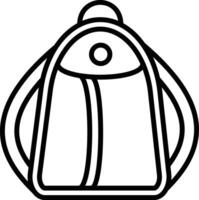 student school bag outline illustration vector