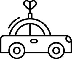 toy car outline illustration vector