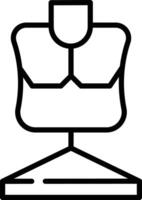 Mannequin outline illustration vector