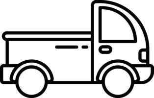 toy truck outline illustration vector