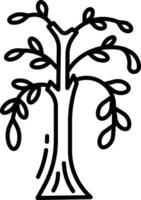 Tree outline illustration vector
