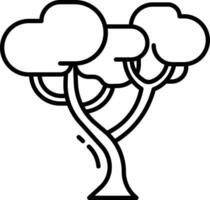árbol contorno ilustración vector