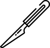 Scalpel outline illustration vector