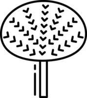 Tree outline illustration vector