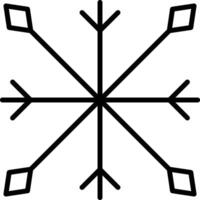 Snow outline illustration vector