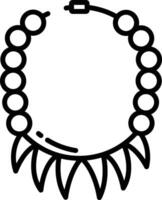 Jewellery outline illustration vector