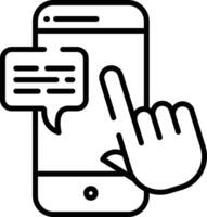 Testing outline illustration vector